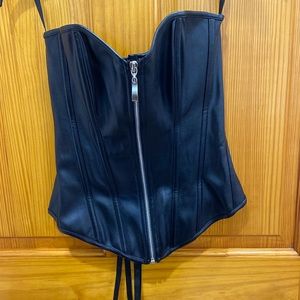 Faux leather corset. Size small. Worn once